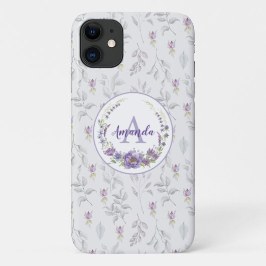 Coques Case-Mate iPhone Monogramme - lettre A, personnalisé (Dos)