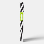 Coques Case-Mate iPhone Monogramme Lime noir blanc Zèbre rayé iPad Air (Verso / Droite)