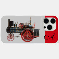 MONOGRAMME LOCOMOTIF À VAPEUR vintage