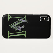 Coques Case-Mate iPhone Monogramme M Lavender Eucalyptus (Dos (Horizontal))