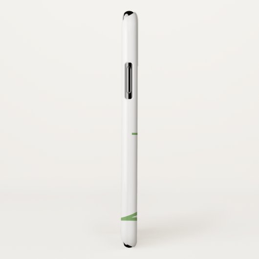 Coques Case-Mate iPhone Monogramme M Lavender Eucalyptus (Dos/Droite)