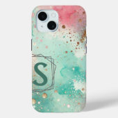 Coques Case-Mate iPhone Monogramme magique Confetti sur mesure initiale (Verso)