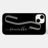 Coques Case-Mate iPhone Monogramme manuscrit moderne (Verso (horizontal))