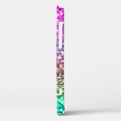 Coques Case-Mate iPhone Monogramme Manuscrit Paillettes Iridescentes Brill (Verso / Gauche)