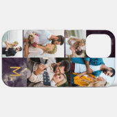 Coques Case-Mate iPhone Monogramme Marbre foncé 5 Photo Collage (Verso (horizontal))