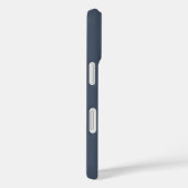 Coques Case-Mate iPhone Monogramme Marine Bleu Blanc Professionnel Élégant (Verso / Droite)