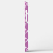 Coques Case-Mate iPhone Monogramme marocain lilas de treillis (Verso / Gauche)