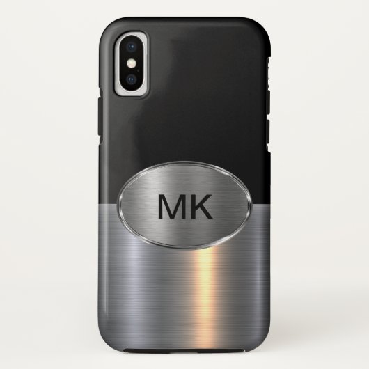 Coques Case-Mate iPhone Monogramme masculin Cool moderne (Dos)