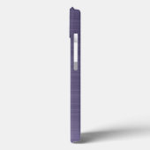 Coques Case-Mate iPhone Monogramme Métal brossé violet (Verso / Gauche)