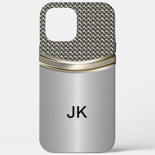 Coques Case-Mate iPhone Monogramme métallisé professionnel pour hommes (Verso)