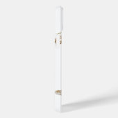 Coques Case-Mate iPhone Monogramme mignon renard bois Aquarelle Nom floral (Verso / Droite)