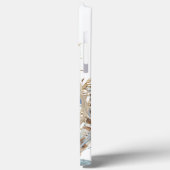 Coques Case-Mate iPhone Monogramme mignon renard bois Aquarelle Nom floral (Verso / Gauche)