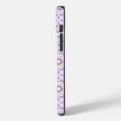 Coques Case-Mate iPhone Monogramme mignon violet joli rose magique (Verso / Gauche)