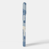 Coques Case-Mate iPhone Monogramme militaire de Camion bleu (Verso / Droite)