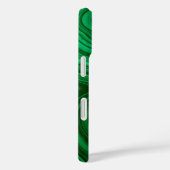 Coques Case-Mate iPhone Monogramme minéral malachite - Beau vert (Verso / Droite)