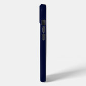 Coques Case-Mate iPhone Monogramme minimal bleu marine (Verso / Gauche)