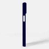 Coques Case-Mate iPhone Monogramme minimal bleu marine (Verso / Droite)
