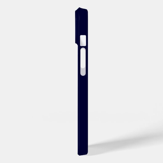 Coques Case-Mate iPhone Monogramme minimal bleu marine (Verso / Gauche)