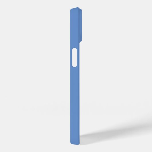 Coques Case-Mate iPhone Monogramme minimal bleu moderne (Verso / Droite)