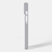Coques Case-Mate iPhone Monogramme minimal gris moderne (Verso / Gauche)