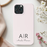 Case-Mate iPhone Case Monogramme minimal initial et nom Pastel rose<br><div class="desc">Protégez votre iPhone 13 Pro Max avec style grâce à notre Coque Pastel Pink Monogram personnalisé. Doté d'un design rose pastel chic avec votre initiale et votre nom personnalisés, cet élégant boîtier téléphonique ajoute une touche personnelle à votre appareil tout en fournissant une protection fiable. Fabriqué à partir de matériaux...</div>