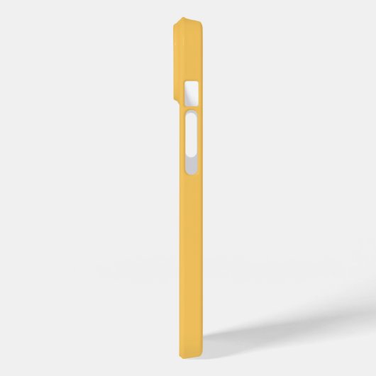 Coques Case-Mate iPhone Monogramme minimal Jaune moderne (Verso / Gauche)