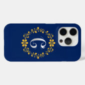 Coques Case-Mate iPhone Monogramme Minimal Luxe Initiale C Propre Or (Verso (horizontal))