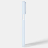 Coques Case-Mate iPhone Monogramme minimal moderne bleu clair (Verso / Droite)