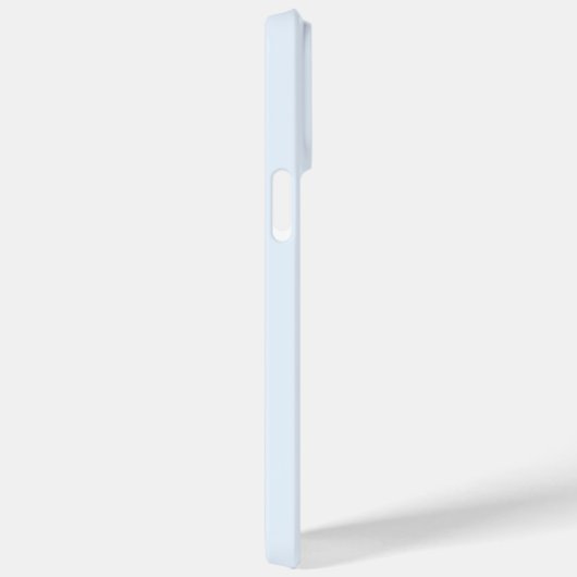 Coques Case-Mate iPhone Monogramme minimal moderne bleu clair (Verso / Droite)