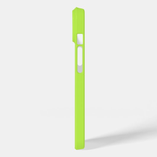 Coques Case-Mate iPhone Monogramme minimal Moderne Lime Vert (Verso / Gauche)