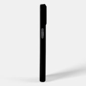 Coques Case-Mate iPhone Monogramme minimal noir (Verso / Droite)