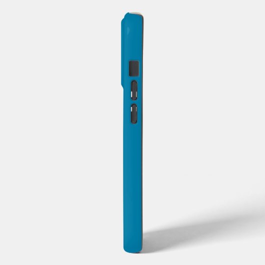 Coques Case-Mate iPhone Monogramme minimal Turquoise (Verso / Gauche)