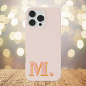 Coques Case-Mate iPhone Monogramme minimaliste de pêche moderne initial