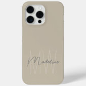 Coques Case-Mate iPhone Monogramme minimaliste moderne (Verso)