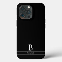 Monogramme minimaliste moderne Coque-coque iphone 
