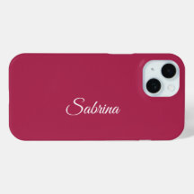Monogramme minimaliste rose cerise rose