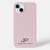 Coques Case-Mate iPhone Monogramme Modèle moderne  Best Rose Gold (Verso)