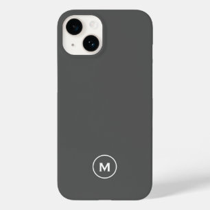 Coque Pour iPhone 14 Monogramme modéré minimaliste