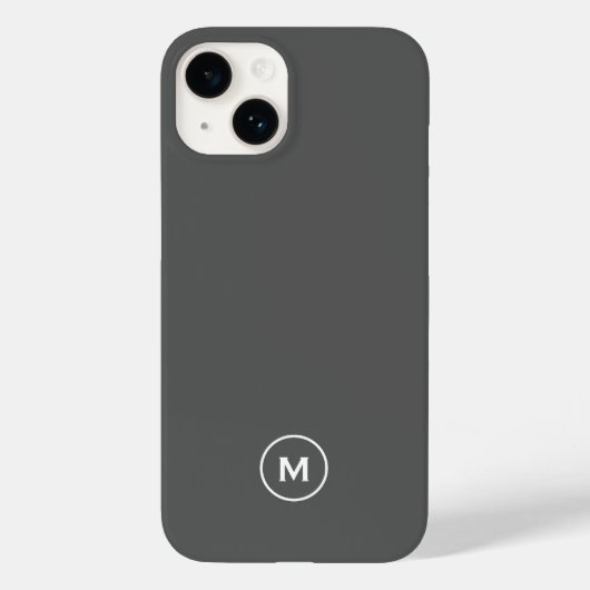 Coques Case-Mate iPhone Monogramme modéré minimaliste (Verso)