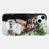 Coques Case-Mate iPhone Monogramme moderne (Verso (horizontal))