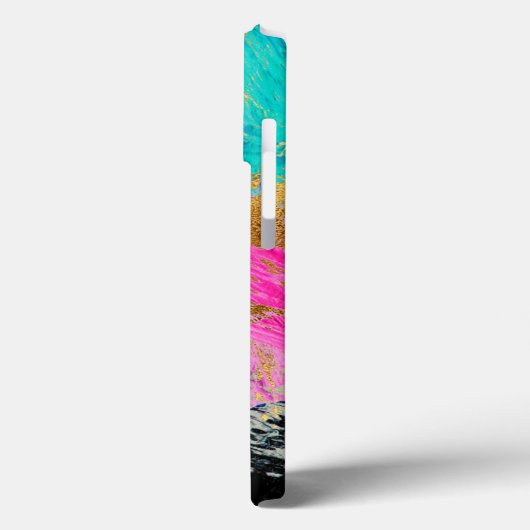 Coques Case-Mate iPhone Monogramme moderne abstrait élégant personnalisé (Verso / Gauche)