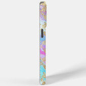 Coques Case-Mate iPhone Monogramme Moderne Abstrait Paillettes Personnalis (Verso / Droite)