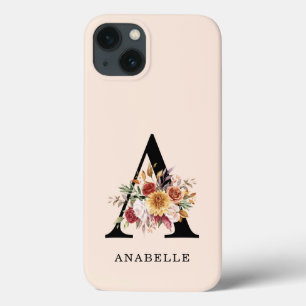 Case-Mate iPhone Case Monogramme moderne Automne Automne Aquarelle Flore