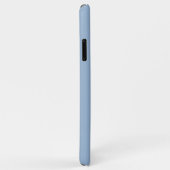 Coques Case-Mate iPhone Monogramme Moderne Bleu (Dos/Droite)