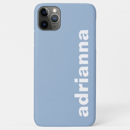 Coques Case-Mate iPhone Monogramme Moderne Bleu (Dos)