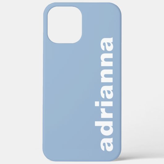 Coques Case-Mate iPhone Monogramme Moderne Bleu (Verso)