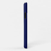 Coques Case-Mate iPhone Monogramme Moderne Bleu Marine (Dos/Droite)