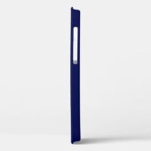 Coques Case-Mate iPhone Monogramme Moderne Bleu Marine (Verso / Gauche)