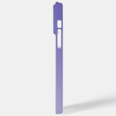 Coques Case-Mate iPhone Monogramme moderne de lavande à dégradé minimal pe (Verso / Gauche)