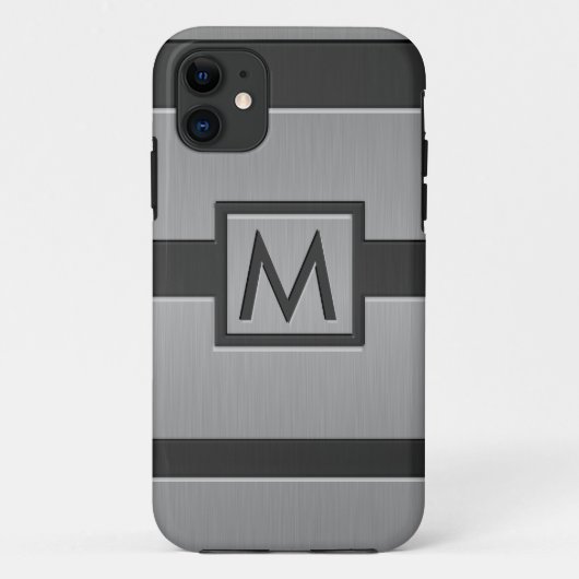 Coques Case-Mate iPhone Monogramme moderne de style (Dos)